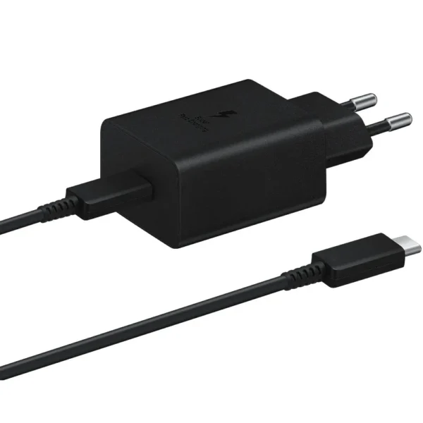 Samsung punjač 45W USB-C, USB-C kabel, crni